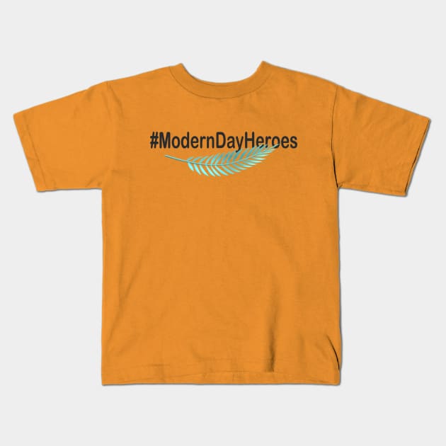 Modern Day Heroes Kids T-Shirt by CDUS